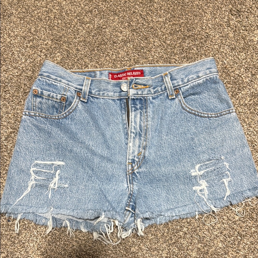 Classic Relaxed Denim Shorts